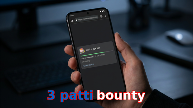 Main screen of 3 Patti Bounty apk page for PK players